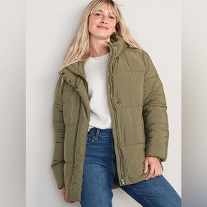 Old Navy Water-Resistant Hooded Puffer Jacket